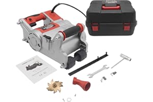 Huanyu 1100W Electric Wall Chaser 2000PRM Wall Grooving Slotting Machine Capable of 15-30mm Depth 0-35mm Width for Red Brick Hollow Sandstone Concrete (with A 35mm Blade)