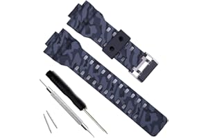 MYTIME Correa de repuesto de resina natural para reloj Casio G-Shock GD120/GA-100/GA-110/GA-100C