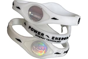 Power Energy Balance Bands, Silicon Sports Wristband, Hologram Bracelet Wrist Band, Infused with Natural Minerals & Negative Ions