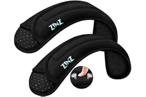 ZINZ Paquete de 2 hombreras universales con cojín ultragrueso para bolso, equipaje, bolso cruzado, además de largo, antideslizante y transpirable，Negro