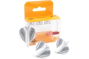 CUESOUL TERO AK4 Alette per Freccette Standard/Sottili Forma con Motivo Accattivante, Set di 3 Pezzi