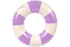 JUNBAOYYDS Anillo de natación Inflable, Vintage a Rayas Flotador Inflable, Flotadores de Piscina Flotante Anillo de Goma Flotante, para Piscinas de Verano y Playa para Adultos y Niños