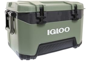 IGLOO Frigorifero BMX 25 Verde, Scatola Termica Robusta 49 L, Scatola Isotermica per Campeggio, Tempo Libero e Lavoro