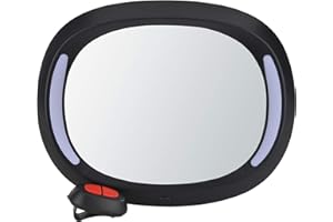 AltaBeBe AL1108 Miroir Led de Luxe pour Bébé Noir