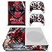Produktbild XBox One Slim + 2 Controller Aufkleber Schutzfolien Set - Deadpool (1) /One S