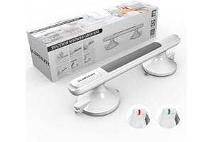 LORESJOY Asa de Seguridad para Baño con Ventosa, Manija de la Ducha, Personas Mayores Apoyabrazos del Cuarto, No Requiere Perforación, Ducha de Apoyo para Personas Mayores