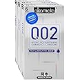 Okamoto 0.02 - Japan's Best | Thinnest Condom In India | 1st Time in India - Non Latex PU Condom | Super Thin | Super Strong | Imported from Japan | 0.02 mm Ultra Thin (Pack of 3, 18s)