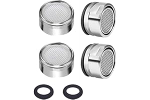 3HA HAHAHA 2 Pack Water Saver Spout Filter Mesh Tap Head Faucet Aerator Replacement Parts Insert Nozzle DIY Kitchen Bathroom Shower Sink Basi 22mmn Tool Regulator Flow Silver