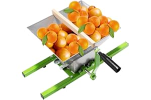 UISEBRT Torchio per frantoio Mele Tritafrutta Pigiatrice da Frutta per Schiacciare tritacarne spremiagrumi - 7 Litri