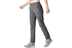 YSENTO Damen Wanderhose Outdoorhose Wasserdicht Schnelltrockend Stretch Trekkinghose Funktionshose mit Reißverschlusstaschen