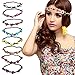 8pcs/pack Summer Fashion Womens Flower Headband Bohemia Bridal Headdress Hairband Styling Accessories For Women Ladies Girls