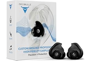 Decibullz - Custom Molded Professional Filters with Professional Acoustic Filter Technology, Perfect for Musicians, Recording Professionals and Concertgoers