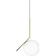 Flos IC S2 Lampada, E27, 205 watts, Bianco /Ottone
