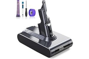 EVARY 6000mAh V7 Batería para Dyson V7,Batería de Repuesto para Dyson SV11 V7 Absolute V7 Animal V7 Motorhead V7 Trigger V7 Car+Boat V7 Fluffy V7 HEPA V7 Mattress Aspiradora…