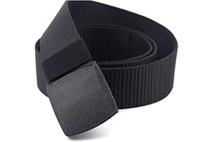CHUER Cinturón Táctico Militar Ajustable Cintura Hombres Lona Nylon Hebilla Plástica (120 * 3.8cm), Durable y Cómodo con Hebilla Plástica