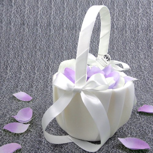 2x Streukörbchen Hochzeit EinsSein® Julia Blumenkinder Hochzeit Blumenkorb Blumenkörbe Blumenmädchen Blumendeko - 2