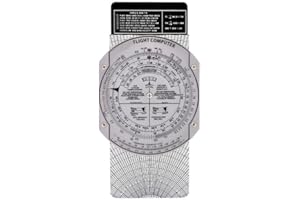 ELCHUIABY E6B Règle de calcul de vol Règle à glissière aéronautique traceur Règle glissante, règle en plastique portable pour l'entraînement des pilotes, pour des mesures précises