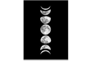 Candeon Leinwandmalerei rahmenlose Malerei Moon Phases druckt Plakatmalerei rahmenlose Malerei auf die Wandkunst der Heimdekoration (090-2)