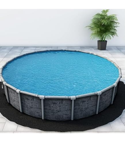 Tapis De Sol Pour Piscine Hors-sol – Diamètre 3,7m, 4,6m, 5,5m Ou 7,6m – Géotextile Résistant – Protection Contre Perforations Et Débris