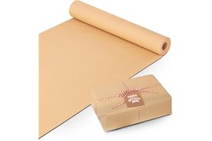 MERRIMEN Premium Kraft Wrapping Paper Roll - Versatile and Stylish Gift Wrap - Wrinkle-Resistant - Multipurpose, Ideal for Gifts, Arts & Crafts, Events & Projects- 44.5cm x 25m