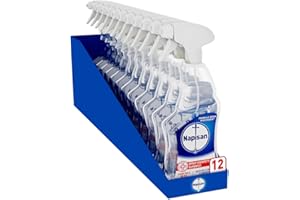 Napisan Spray Disinfettante Superfici, Confezione da 12 pezzi da 740 ml di Disinfettante Superfici, Spray da 740 ml