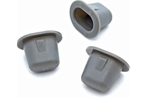 VVO Fasteners - Pinzas de plástico para rueda delantera (10 unidades), color gris