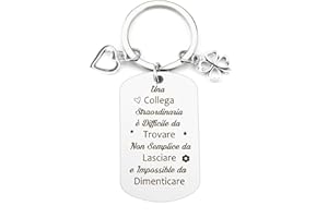 KOLOVKI Regalo Collega, Idee Regalo Collega, Regalo Collega Donna, Portachiavi Collega, Regali Per Colleghi, Regalo Collega Maestra, Regalo Per Collega, Regali Colleghi Natale, Regali Natale Per Colleghi