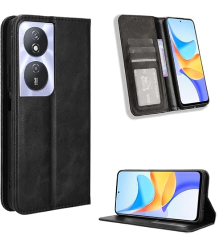 Funda De Cuero Con Tapa Tipo Billetera Y Soporte Para Honor Magic7 Pro