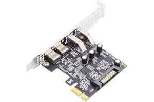 NFHK USB3.1 Gen1 5Gbps Dual Type-A & Type-C USB-C Female to PCI-E Express 1x Card Adapter uPD720201 with Low Profile Bracket