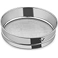 RBY Stainless Steel Flour Chalni,Spices,Food Strainers, Atta Chalni/Channi (20 CM)