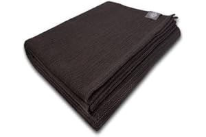 A PORTUGUESE LOVEAFFAIR CRAFT STORY Craft Story Decke Yara - Tagesdecke aus 100% Baumwolle - Sofadecke, Wohndecke & Baumwolldecke - Dunkelbraun Uni, ca. 170 x 220 cm