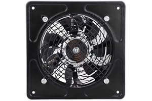 ZERODIS Ventilatore di estrazione da 6 pollici, estrattore d'aria, ventilazione da parete, silenzioso, bagno, garage, 40 W, 220 V, ventilo 1100 m³/h, flusso d'aria e 50~60 dBA