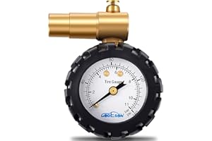 GODESON Bike Tyre Pressure Gauge UK, Schrader Valve Truck Tyre Pressure Gauge 0-160 psi and 0-11 bar, Car Tyre Repair Kit Perfect for Bicycle, Cars, Trucks,SUV,ATV,ATV,Moto