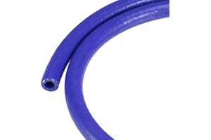 sourcing map Silicona Vacío Tubo Calentador Manguera 6mm ID 1m 101psi 392F Azul Reforzada Alta Temperatura para Motor