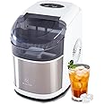 Kilig C01W Countertop Ice Maker Machine with Self-Cleaning Function | 12Kg in 24 Hours | 9 Bullet Cubes Ready in 8 Mins | Ice Maker Machine for Home/Kitchen/Office/Bar - White