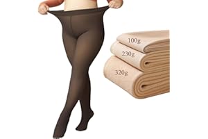FUNUPUP Collant Femme Chaud Hiver Collants Opaque Collant Grande Taille Femme leggings d'hiver en Polaire Collant en Plein