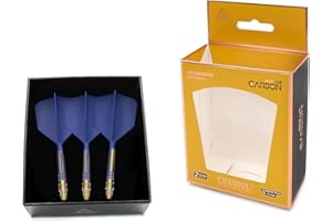 CUESOUL Rost T19 Carbone intégré Arbre de fléchette et Forme de Grande Aile de vol, Lot de 3