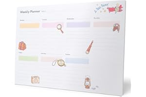 Grupo Erik: Planning da Tavolo A4 Il Piccolo Principe, Planner settimanale con 54 fogli a strappo, 21 x 29,7 cm, Agenda Organizer, To Do List Planner, Planner settimanale da scrivania