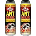 Ant Killer Powder for Indoor and Outdoor Use - Strongest Ant Killer for Lawns, Home, Garden to Kill Ants, Cockroaches, Woodlice, Earwigs and Crawling Insects (Pack of 2)