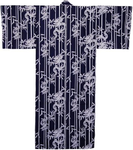 Japanese Men's Yukata Kimono Room Wear - Bamboo & Dragon749