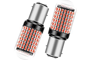 yifengshun 1157 BAY15D Rosso CANBUS Nessun errore LED Luce di retromarcia P21 / 5W 1016 1034 1158 1157A 3014 Utilizzato per indicatori di direzione auto 12V 6500K Lampadina luce freno (2PCS)