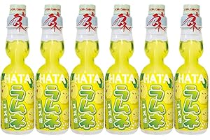 LET'S GO MARKET Hatakosen Ramune Soda – Saveur Yuzu 200 ml (lot de 6)