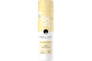 ‎8X4 8X4 Vanilla Twist Deospray, Deodorant mit pudrigem Vanille Duft, sinnliches Deo ohne Aluminium (ACH) mit 48h zuverlässigen Schutz (150 ml)
