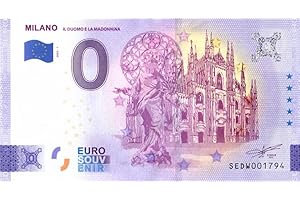0 EURO SCHEIN Banconota da 0 Euro Italia · Milano · Il Duomo e la Madonnina · Souvenir Zero €
