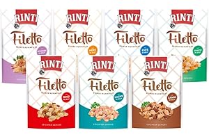 GENERISCH RINTI-Filetto Mix 28x100g (Bundle) | Nassfutter für Hunde im Frischebeutel | Proteinreiche Vollnahrung mit nur 3-4% Fett | Für Sensible Hunde, ältere Hunde oder Hunde mit Gewichtsmanagement