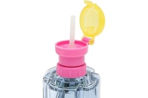 Fukamou Copribottiglie Con Cannuccia,Coperchio Della Bottiglia D'acqua Per Bambini Per Bere - Tappi Per Bottiglie D'acqua A Prova Di Fuoriuscita Di Liquidi Per Bambini Tappi Per Bottiglie Di Acqua Per