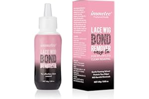 immetee Peluca Removedor de Pegamento Para Peluca de Encaje Frontal EliminacióN RáPida,Removedor de Adhesivos y Residuos Removedor de Cintas Para Extensiones de Cabello 80g/2.82oz