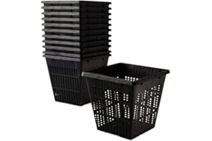 Pisces Pond Square Plant Basket 11 x 11 x 11cm - 12 Pack of Pond Planting Pot