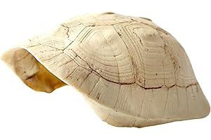 OMEM Reptile Hideout Hide Caves Simulation Turtle Shell Breeding Shelter Terrarium Decor for Snake, Spider, Scorpion, Lizard, Hermit Crab and Other Small Animals