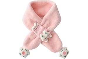 Toyhood Kids Cute Scarf, Bunny Winter Soft Plush Scarves, Warm Neck Wrap Cross Collar for Children Boys Girls, for Winter Christmas Holiday
